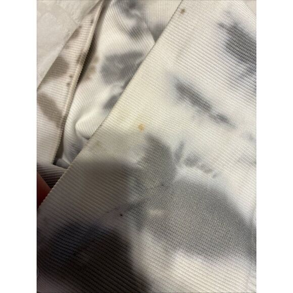 Womens White Gray Tie Dye Butt Lift Scrunch High Rise Athletic Leggings Small - Picture 4 of 5